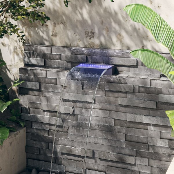 Fuente cascada con LED RGB acrílico 30cm Fuente cascada con LED RGB acrílico 30cm