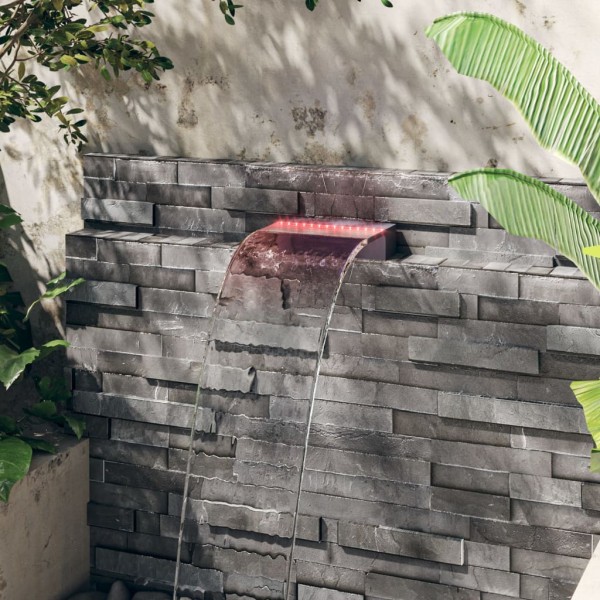 Fuente cascada con LED RGB acrílico 30cm Fuente cascada con LED RGB acrílico 30cm