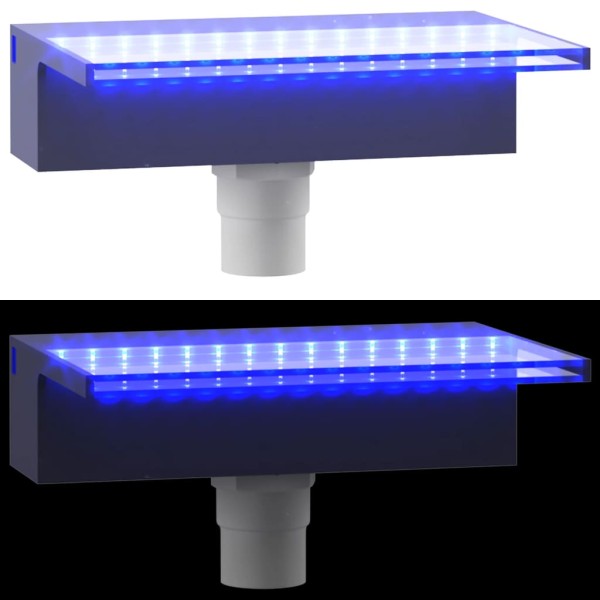 Fuente cascada con LED RGB acrílico 30cm Fuente cascada con LED RGB acrílico 30cm