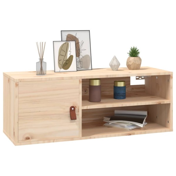 Armarios de pared 2 uds madera maciza de pino 80x30x30 cm Armarios de pared 2 uds madera maciza de pino 80x30x30 cm