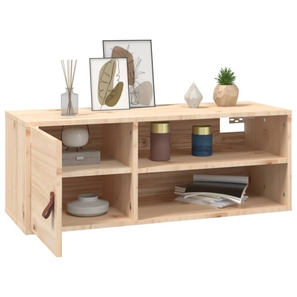 Armarios de pared 2 uds madera maciza de pino 80x30x30 cm Armarios de pared 2 uds madera maciza de pino 80x30x30 cm