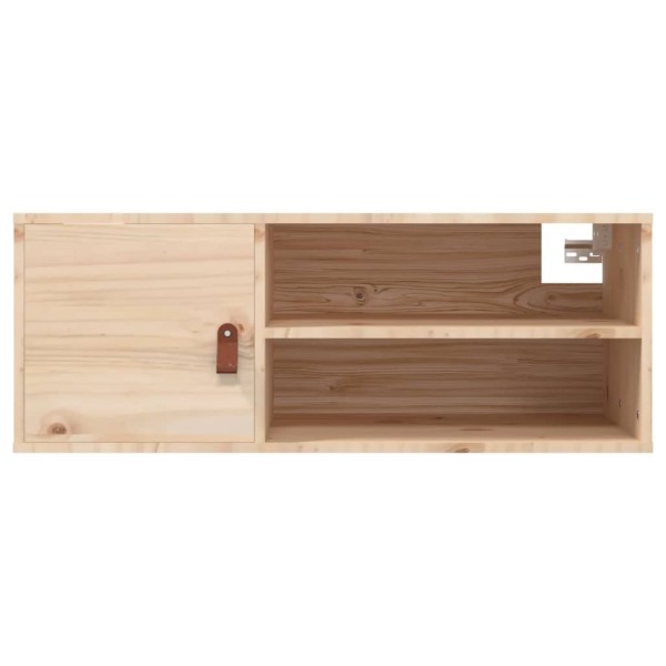 Armarios de pared 2 uds madera maciza de pino 80x30x30 cm Armarios de pared 2 uds madera maciza de pino 80x30x30 cm