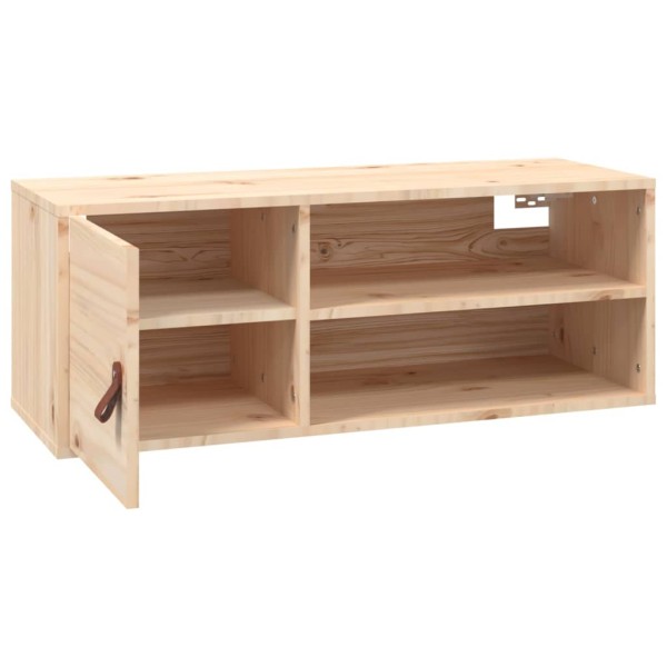 Armarios de pared 2 uds madera maciza de pino 80x30x30 cm Armarios de pared 2 uds madera maciza de pino 80x30x30 cm