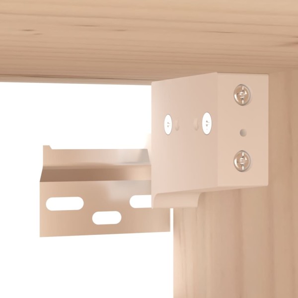 Armarios de pared 2 uds madera maciza de pino 80x30x30 cm Armarios de pared 2 uds madera maciza de pino 80x30x30 cm