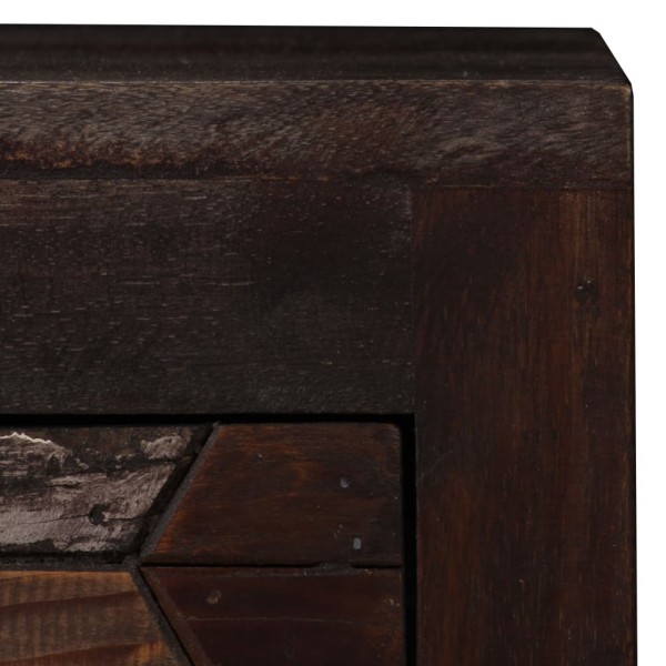 Mesita de noche de madera maciza reciclada 40x30x50 cm Mesita de noche de madera maciza reciclada 40x30x50 cm