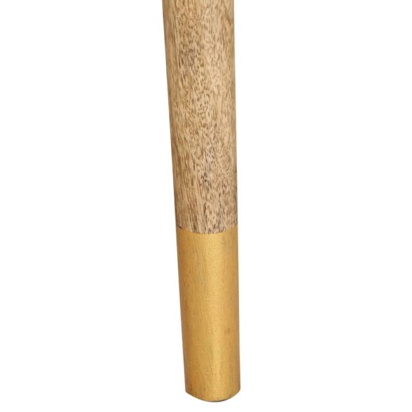 Mesita de noche de madera maciza de mango 43x30x58 cm