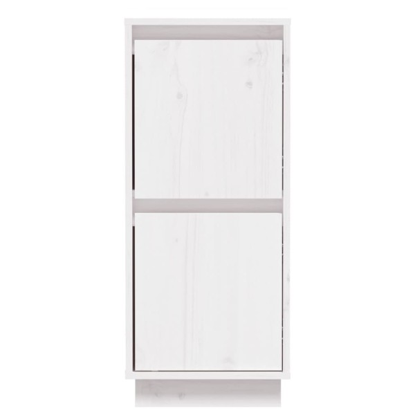 Aparador de madera maciza de pino blanco 31,5x34x75 cm Aparador de madera maciza de pino blanco 31,5x34x75 cm