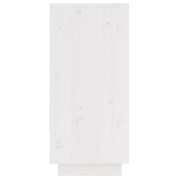 Aparador de madera maciza de pino blanco 31,5x34x75 cm Aparador de madera maciza de pino blanco 31,5x34x75 cm