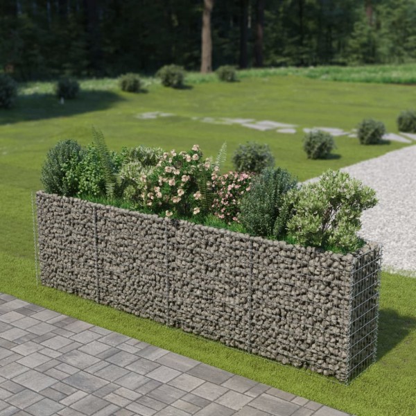 Arriate de gaviones de acero 360x50x100 cm Arriate de gaviones de acero 360x50x100 cm