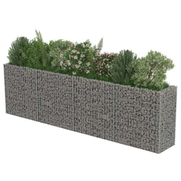 Arriate de gaviones de acero 360x50x100 cm Arriate de gaviones de acero 360x50x100 cm