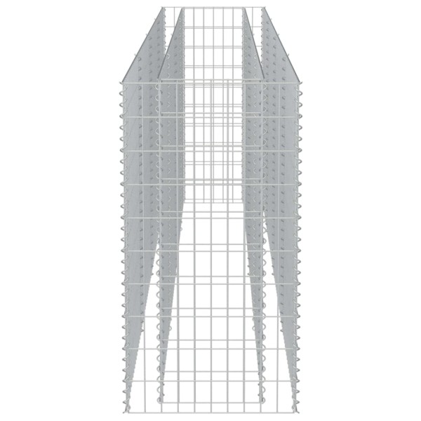 Arriate de gaviones de acero 360x50x100 cm Arriate de gaviones de acero 360x50x100 cm