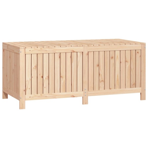 Caja de almacenaje jardín madera maciza de pino 147x68x64 cm Caja de almacenaje jardín madera maciza de pino 147x68x64 cm