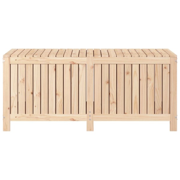 Caja de almacenaje jardín madera maciza de pino 147x68x64 cm Caja de almacenaje jardín madera maciza de pino 147x68x64 cm