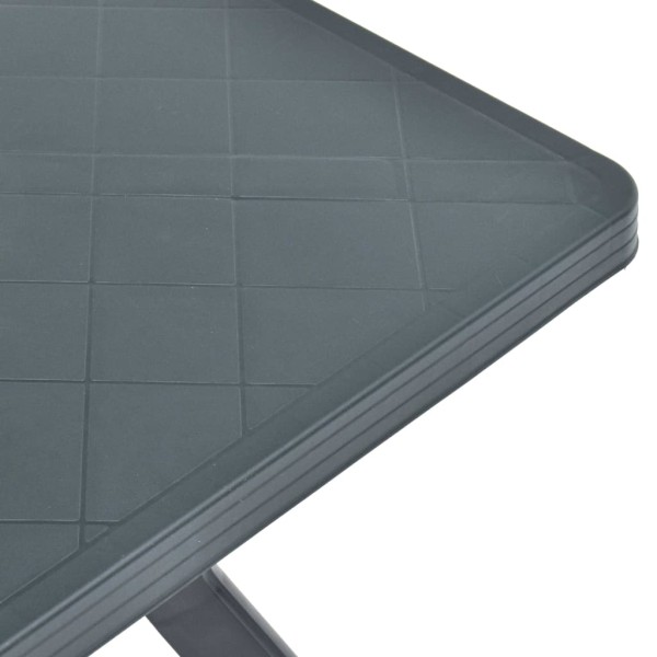 Mesa bistró plástico gris antracita 70x70x72 cm Mesa bistró plástico gris antracita 70x70x72 cm