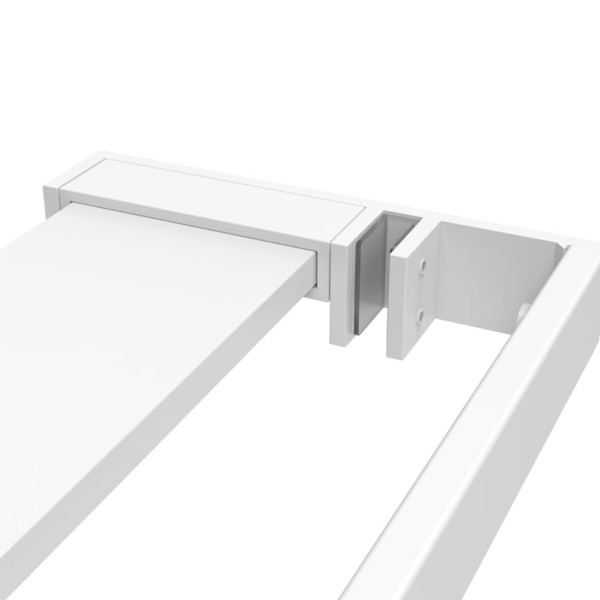 Estante de pared de ducha aluminio blanco 90 cm Estante de pared de ducha aluminio blanco 90 cm