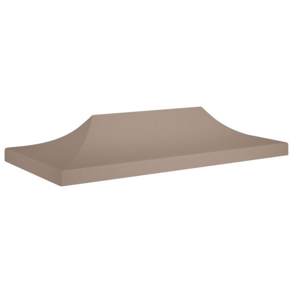 Techo de carpa para celebraciones gris taupe 6x3 m 270 g/m² Techo de carpa para celebraciones gris taupe 6x3 m 270 g/m²