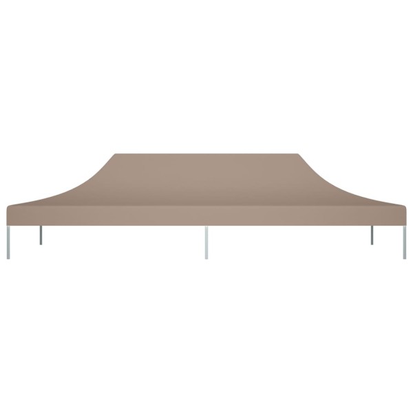 Techo de carpa para celebraciones gris taupe 6x3 m 270 g/m² Techo de carpa para celebraciones gris taupe 6x3 m 270 g/m²