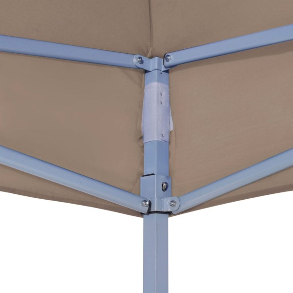 Techo de carpa para celebraciones gris taupe 6x3 m 270 g/m² Techo de carpa para celebraciones gris taupe 6x3 m 270 g/m²
