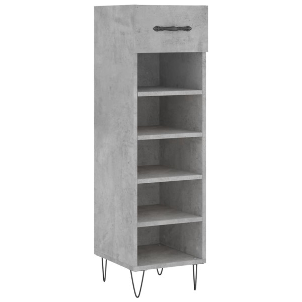 Zapatero madera de ingeniería gris hormigón 30x35x105 cm Zapatero madera de ingeniería gris hormigón 30x35x105 cm