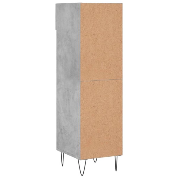 Zapatero madera de ingeniería gris hormigón 30x35x105 cm Zapatero madera de ingeniería gris hormigón 30x35x105 cm