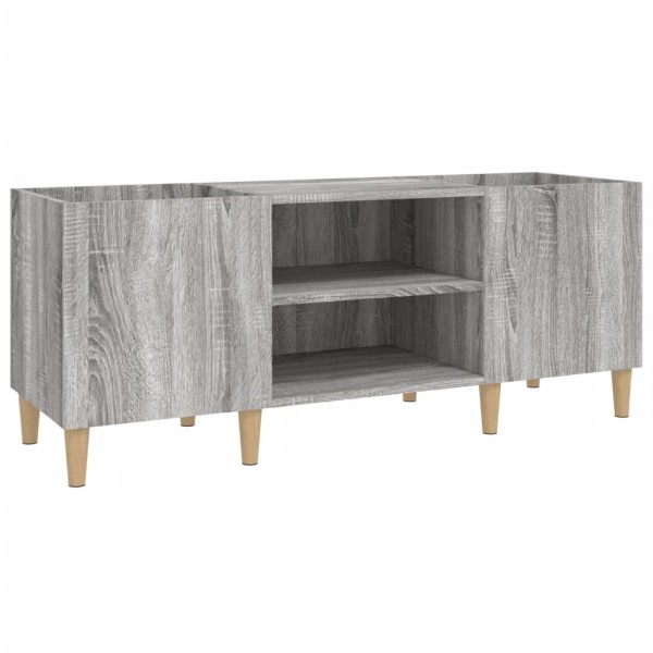 Mueble para discos madera contrachapada gris sonoma 121x38x48cm Mueble para discos madera contrachapada gris sonoma 121x38x48cm