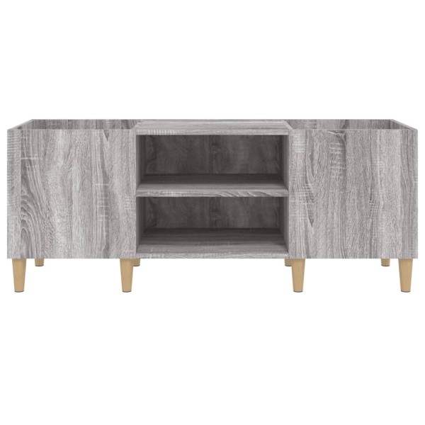 Mueble para discos madera contrachapada gris sonoma 121x38x48cm Mueble para discos madera contrachapada gris sonoma 121x38x48cm