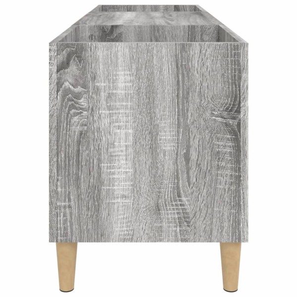 Mueble para discos madera contrachapada gris sonoma 121x38x48cm Mueble para discos madera contrachapada gris sonoma 121x38x48cm