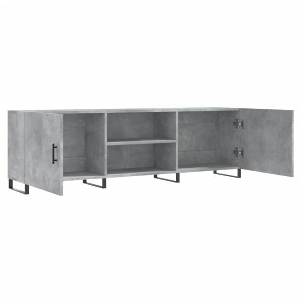 Mueble de TV madera de ingeniería gris hormigón 150x30x50 cm Mueble de TV madera de ingeniería gris hormigón 150x30x50 cm