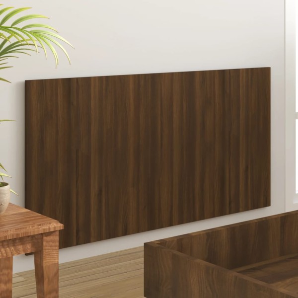 Cabecero de cama madera contrachapada roble marrón 160x1,5x80cm