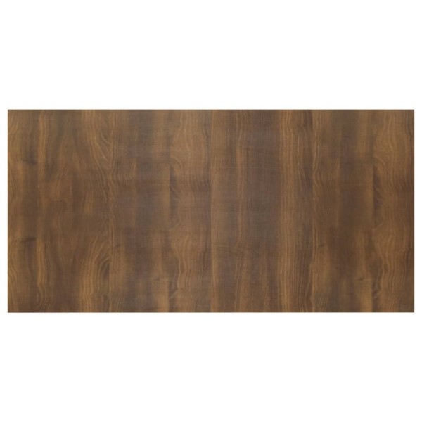 Cabecero de cama madera contrachapada roble marrón 160x1,5x80cm