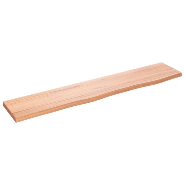 Estante de pared madera roble tratada marrón claro 100x20x2 cm Estante de pared madera roble tratada marrón claro 100x20x2 cm