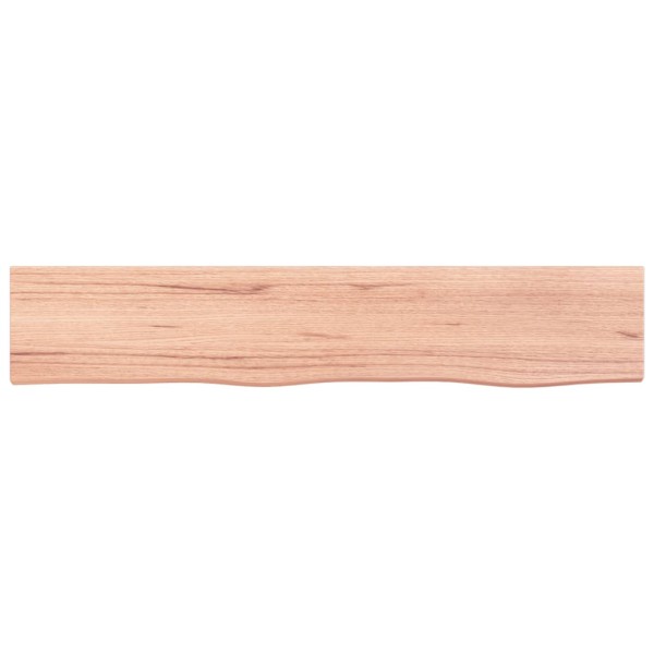 Estante de pared madera roble tratada marrón claro 100x20x2 cm Estante de pared madera roble tratada marrón claro 100x20x2 cm
