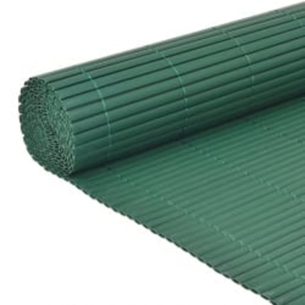 Valla de jardín doble cara verde 110x400 cm Valla de jardín doble cara verde 110x400 cm
