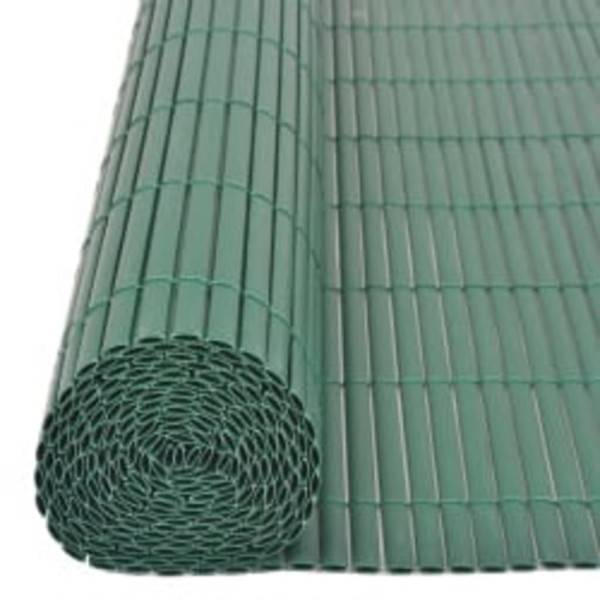 Valla de jardín doble cara verde 110x400 cm Valla de jardín doble cara verde 110x400 cm