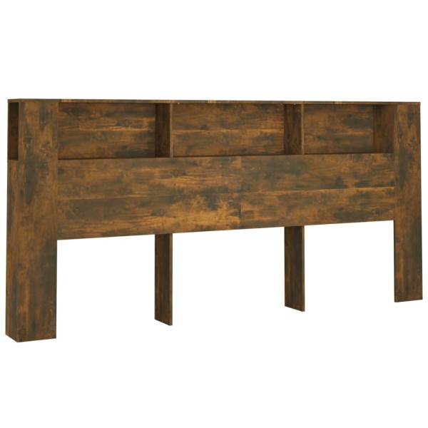 Mueble cabecero color roble ahumado 220x18,5x104,5 cm Mueble cabecero color roble ahumado 220x18,5x104,5 cm