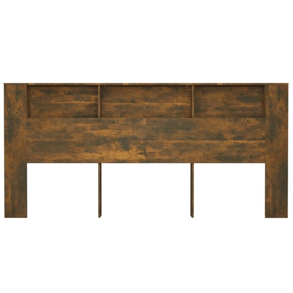 Mueble cabecero color roble ahumado 220x18,5x104,5 cm Mueble cabecero color roble ahumado 220x18,5x104,5 cm