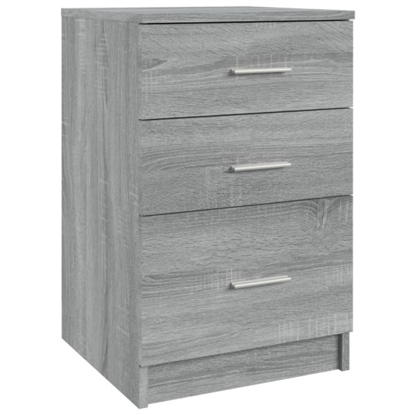 Mesita de noche madera contrachapada gris Sonoma 40x40x63 cm Mesita de noche madera contrachapada gris Sonoma 40x40x63 cm