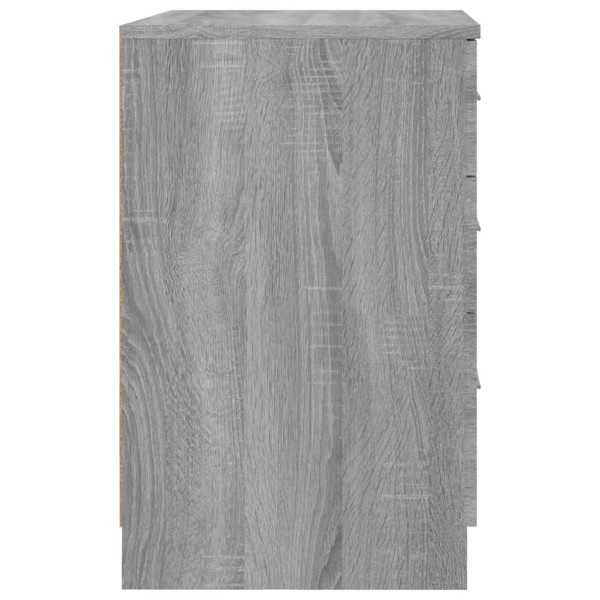 Mesita de noche madera contrachapada gris Sonoma 40x40x63 cm Mesita de noche madera contrachapada gris Sonoma 40x40x63 cm