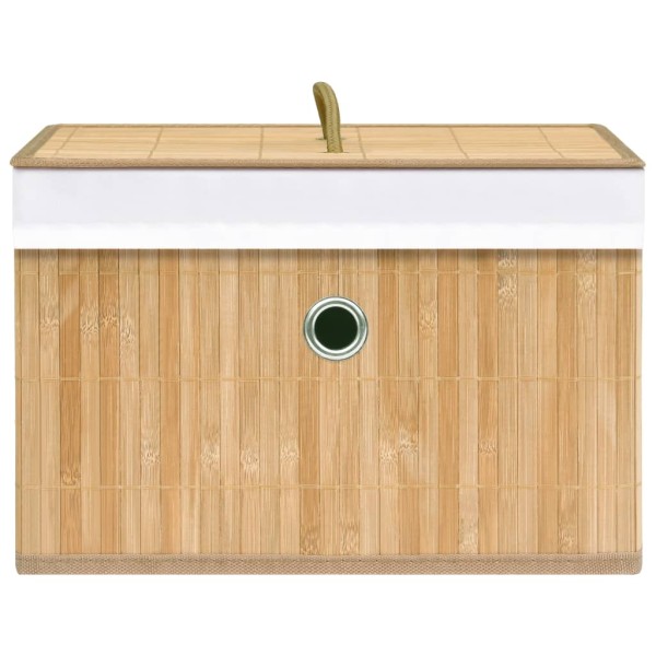 Cajas de almacenamiento de bambú 4 unidades Cajas de almacenamiento de bambú 4 unidades