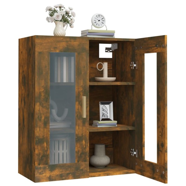 Armario colgante de pared roble ahumado 69,5x34x90 cm Armario colgante de pared roble ahumado 69,5x34x90 cm