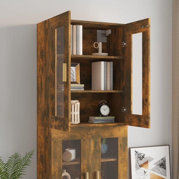 Armario colgante de pared roble ahumado 69,5x34x90 cm Armario colgante de pared roble ahumado 69,5x34x90 cm
