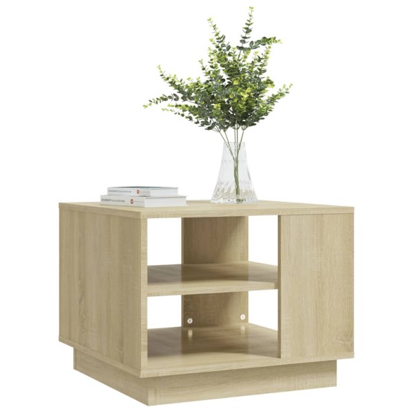 Mesa de centro madera de ingeniería roble Sonoma 55x55x43 cm Mesa de centro madera de ingeniería roble Sonoma 55x55x43 cm