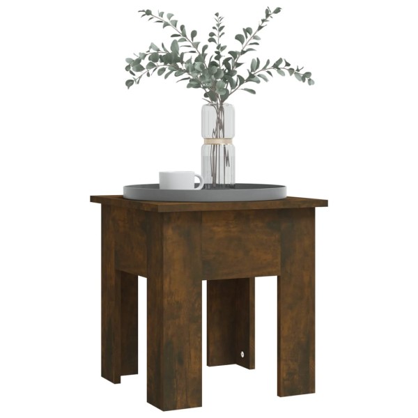 Mesa de centro madera de ingeniería roble ahumado 40x40x42 cm Mesa de centro madera de ingeniería roble ahumado 40x40x42 cm
