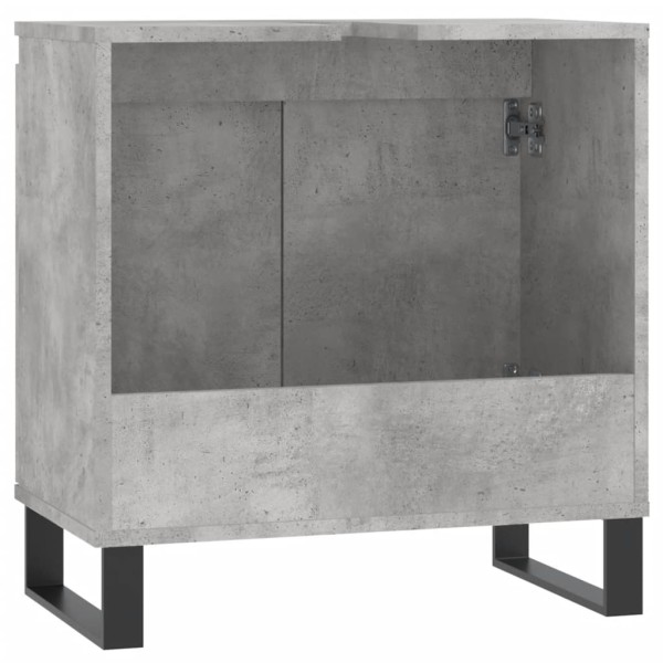 Armario de baño madera de ingeniería gris hormigón 58x33x60 cm Armario de baño madera de ingeniería gris hormigón 58x33x60 cm