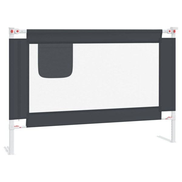 Barandilla de seguridad cama de niño gris oscuro tela 100x25 cm Barandilla de seguridad cama de niño gris oscuro tela 100x25 cm