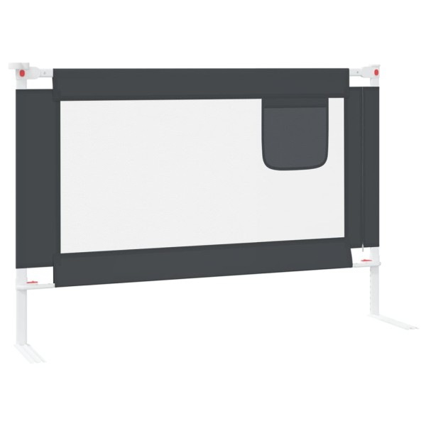 Barandilla de seguridad cama de niño gris oscuro tela 100x25 cm Barandilla de seguridad cama de niño gris oscuro tela 100x25 cm
