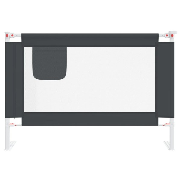 Barandilla de seguridad cama de niño gris oscuro tela 100x25 cm Barandilla de seguridad cama de niño gris oscuro tela 100x25 cm