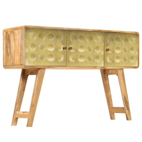 Aparador de madera maciza de mango 120x30x80 cm Aparador de madera maciza de mango 120x30x80 cm