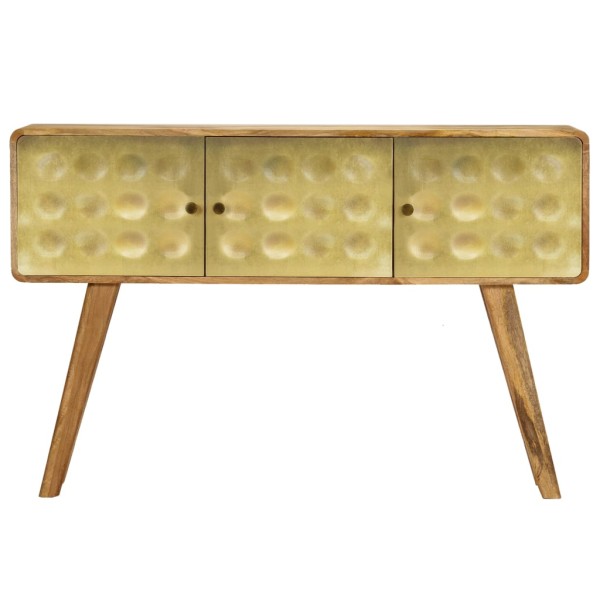Aparador de madera maciza de mango 120x30x80 cm Aparador de madera maciza de mango 120x30x80 cm
