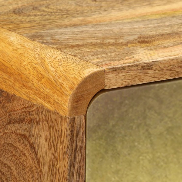 Aparador de madera maciza de mango 120x30x80 cm Aparador de madera maciza de mango 120x30x80 cm